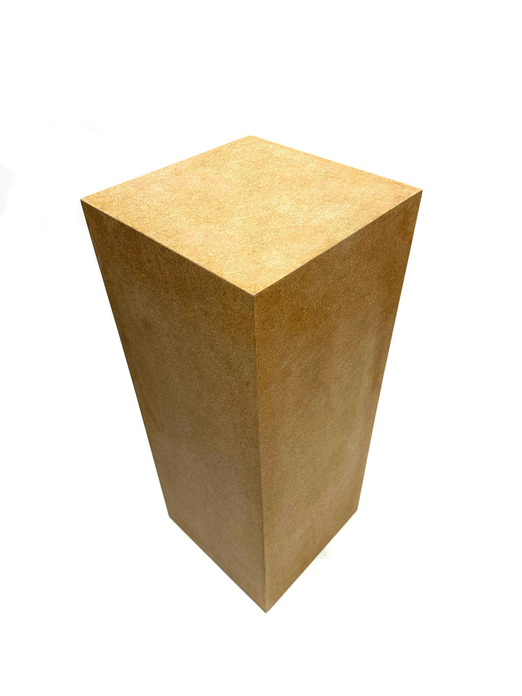 Onbehandelde MDF pilaar 100 cm, gezien van schuin boven