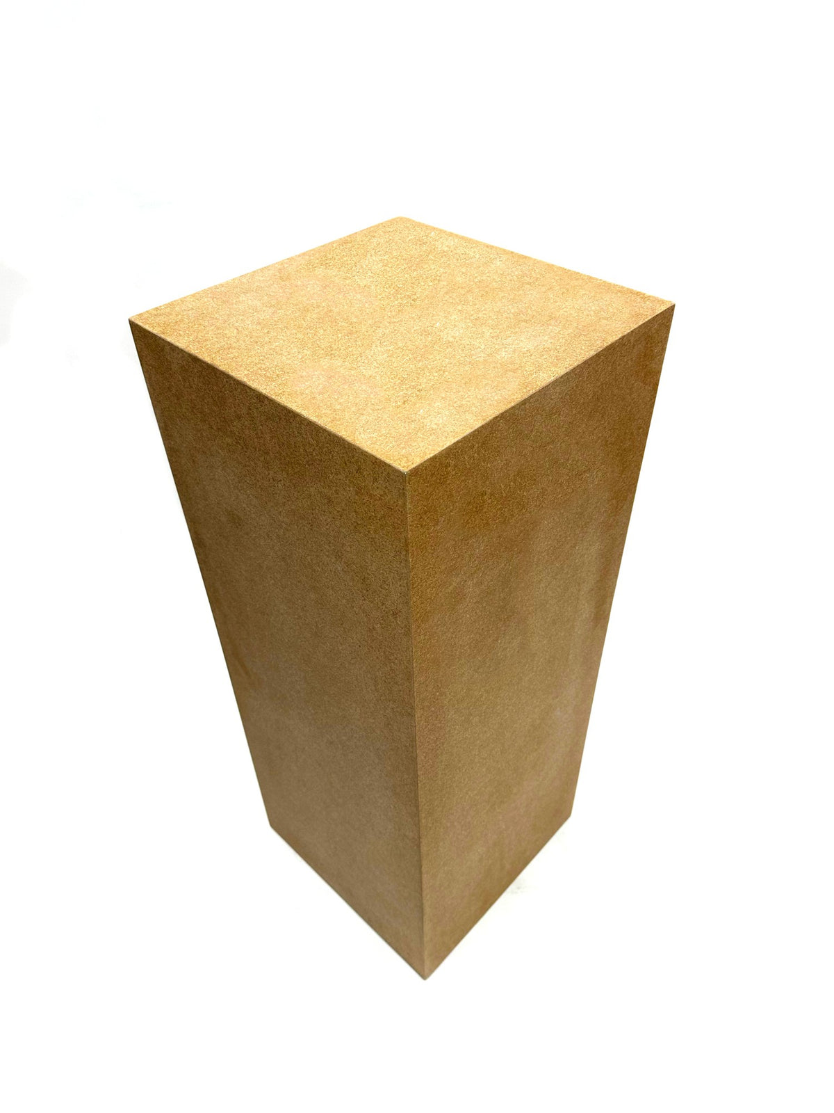 Onbehandelde MDF pilaar 100 cm, gezien van schuin boven