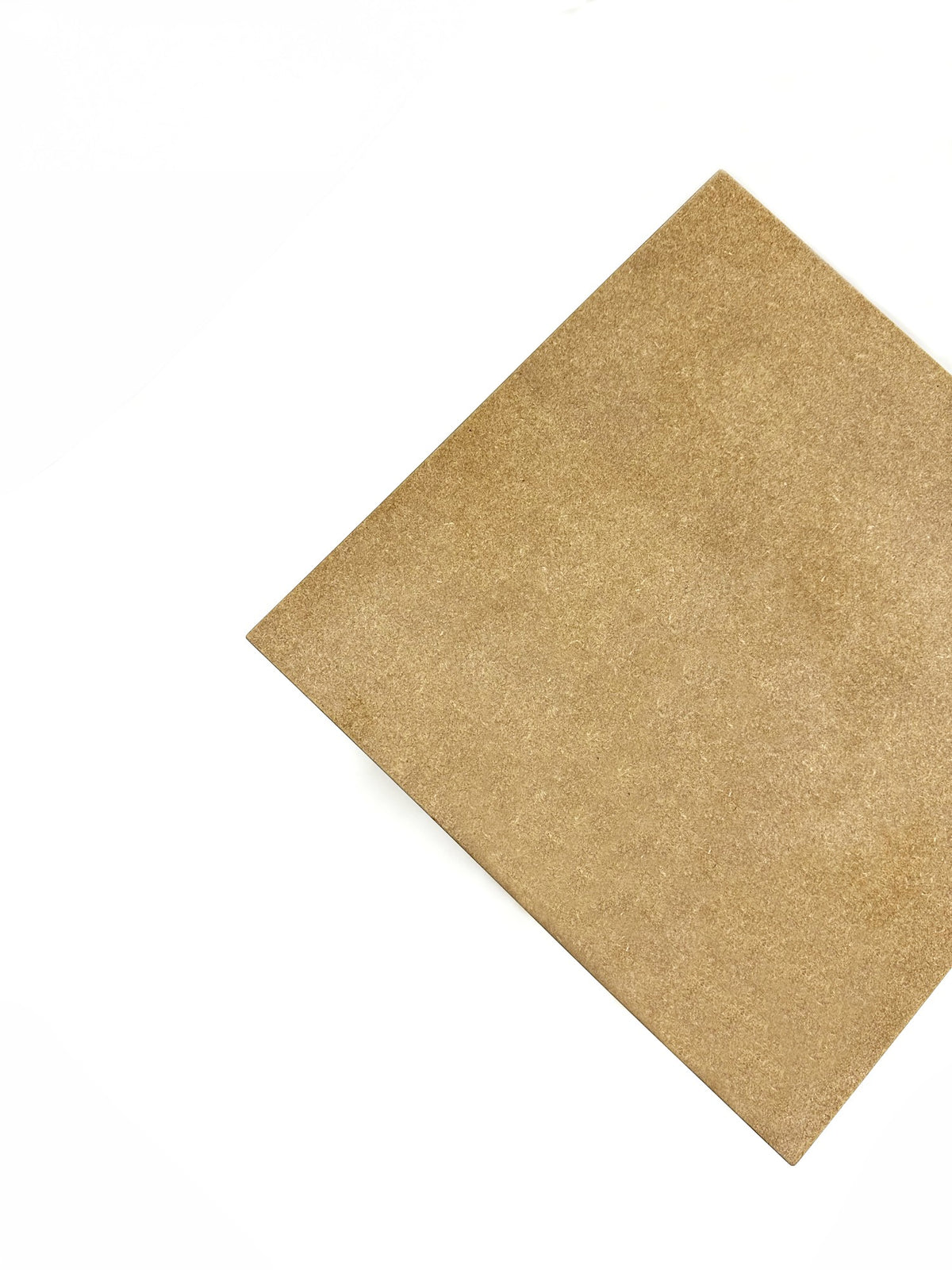 Onbehandelde MDF pilaar 80 cm, detail van de bovenkant