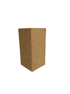 Onbehandelde MDF pilaar 80 cm, schuin aanzicht