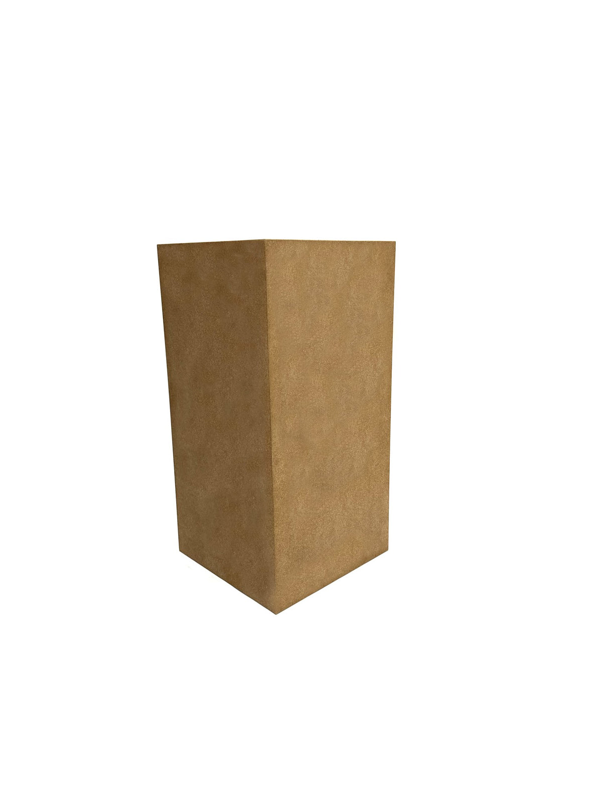 Onbehandelde MDF pilaar 80 cm, schuin aanzicht