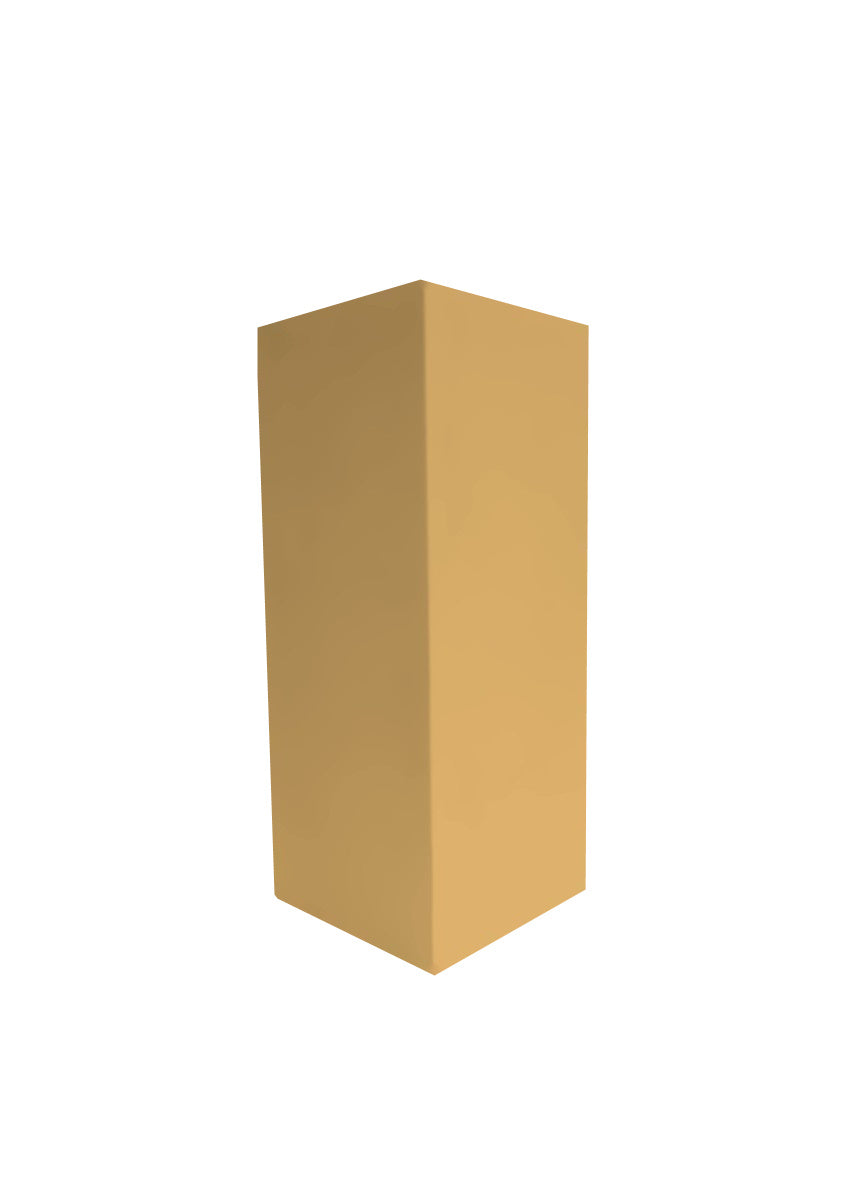 MDF pilaar 100 cm gespoten in de kleur Boterbloem