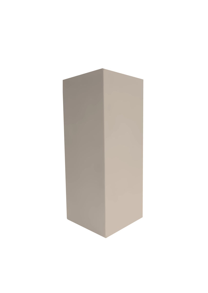 MDF pilaar 100 cm gespoten in de kleur Olifant