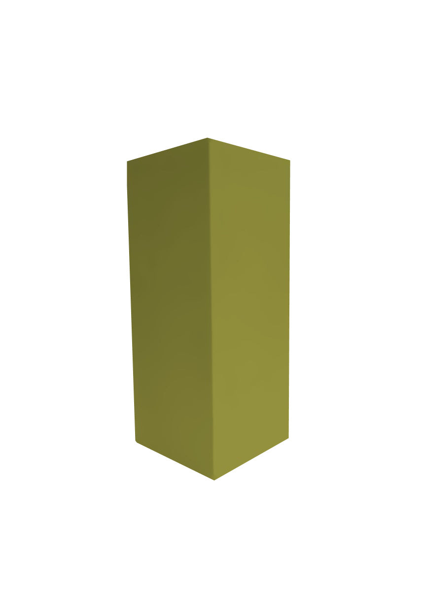 MDF pilaar 100 cm gespoten in de kleur Olijf