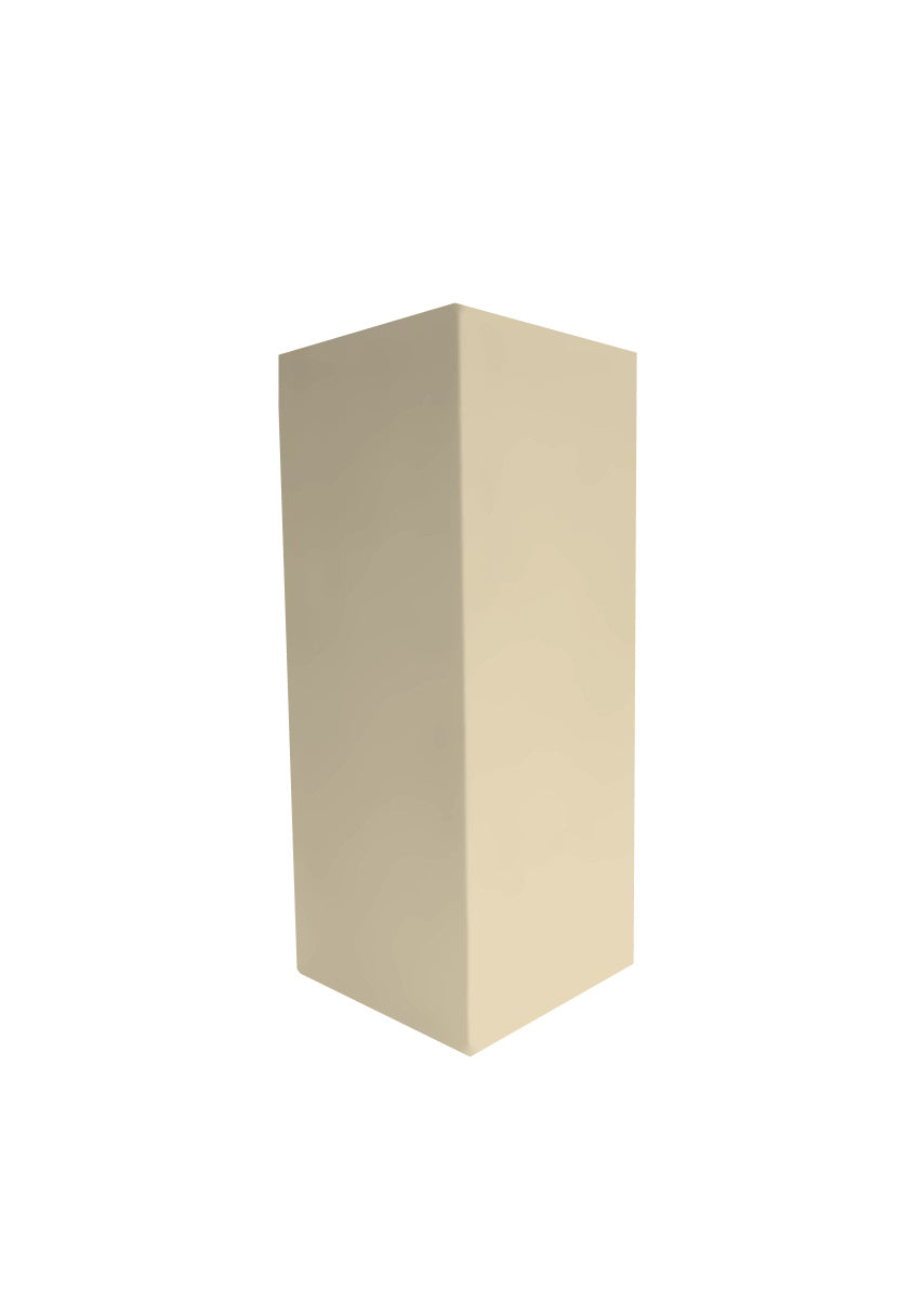 MDF pilaar 100 cm gespoten in de kleur Zandkasteel