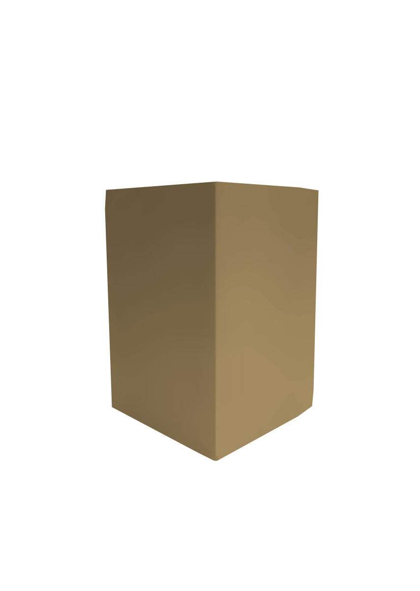 MDF pilaar 60 cm gespoten in de kleur Toffee