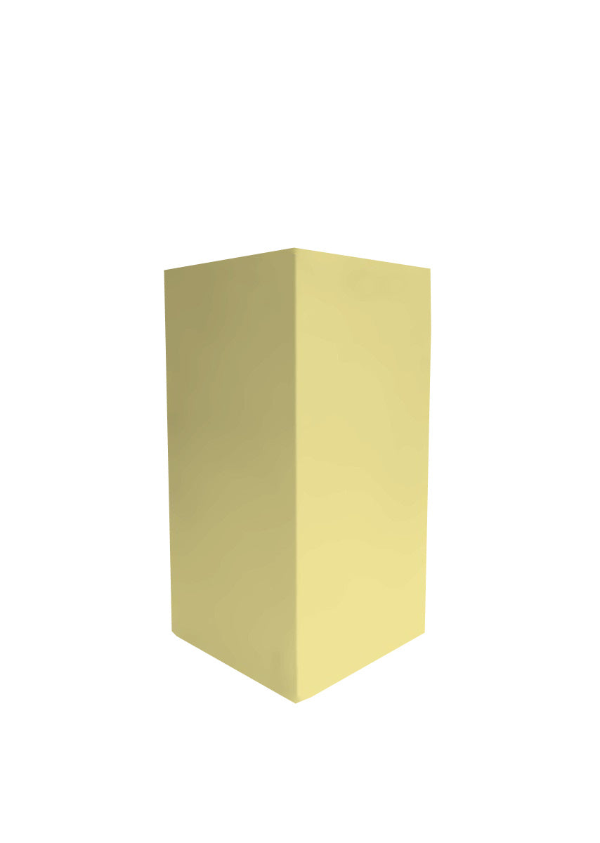 MDF pilaar 80 cm gespoten in de kleur Citroen