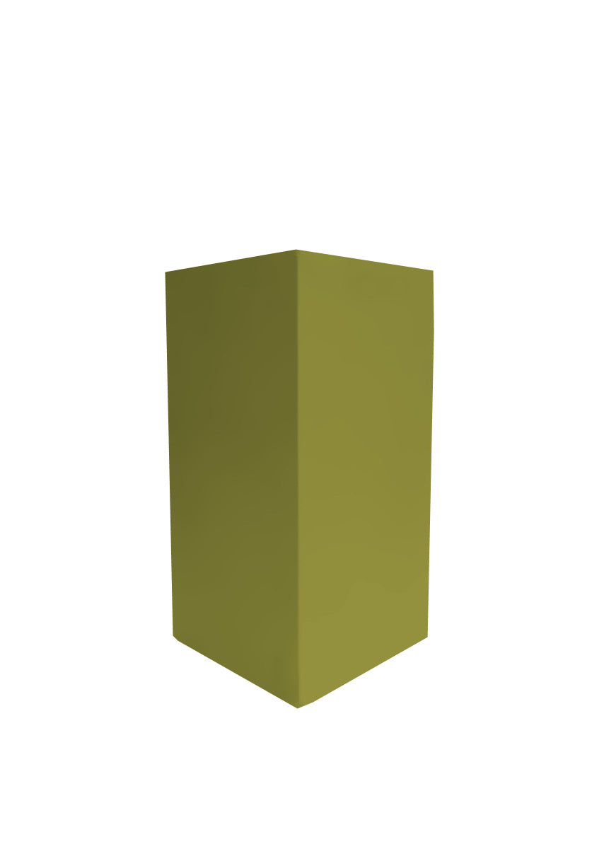 MDF pilaar 80 cm gespoten in de kleur Olijf